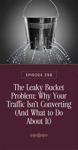 Productpreneur Marketing with Cath Langman on Instagram: "🎧 The Leaky Bucket Problem: Why Your Traffic Isn't Converting (And What to Do About It) Let me paint a picture that I see all the time with ecommerce brands. You're spending money on marketing. Ads, SEO, social media, maybe influencers. You're driving traffic to your website. And you can see in your analytics that people are visiting. Some of them are even adding things to their cart. But then... they just disappear. They don't buy. They