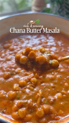 Must try recipe // Creamy Chana Butter Masala 🍛🌿🧈