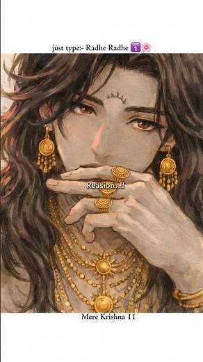 Tum_itne_bde_baal_kyu_rkhte_ho.? 🤨❤#radhakrishna #krishnabhakti #krishnalove #status #spiritual