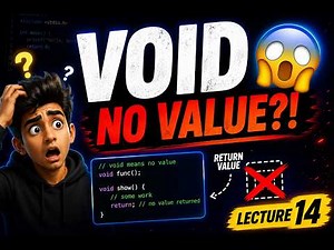Why VOID Returns NOTHING?! 😱 | Void Datatype in C (Lecture 14)