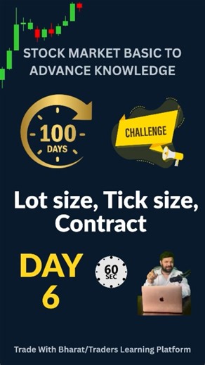 Lot Size, Tick Size & Contract - Beginners Guide to Futures/Options | Trade with Bharat #shorts