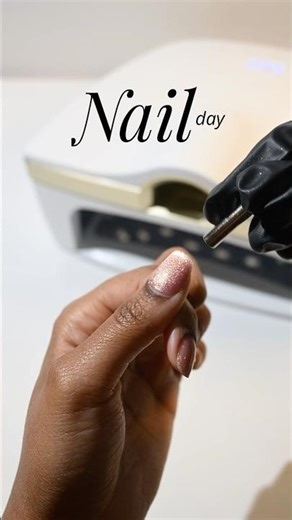 Red light therapy for your nails😮?! Nail day with the BEST LED NAIL LAMP💅🏽