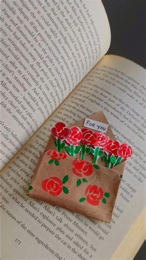 Rose envelope gift idea💌🌹#diy #art #craft #artandcraft #shortvideo #shorts