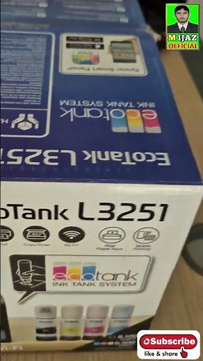 Epson EcoTank L3251🖨️ Review 📶 WiFi Printing Support 📄 A4 Print | Scan | Copy. #shorts