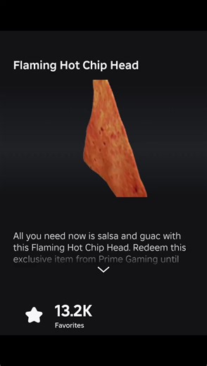 Flaming Hot Chip Head Accessories in Roblox