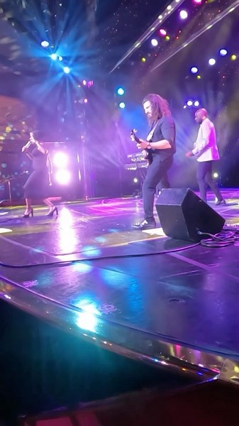 Don’t Stop Believing performed by the Rolling Stone Lounge on @hollandamericaline Noordam. 🛳️ 🌊 Featuring these incredible musicians 🎤 @officialtempestb 🎤 @parryace 🎹 @theunexplainable 🥁 @sambamm357 #hollandamericaline #hollandamerica #noordam #rollingstoneslounge #guitar #guitarsolo #classicrock #cruiseship #dontstopbelieving #journey #rockmusic | Michael Martino