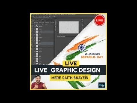 LIVE: Republic Day Banner Design in Photoshop | 26 January Poster Kaise Banaye