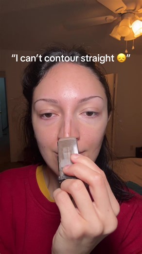 This tool does it for you! Using shade Medium Deep 💗 #contour #contouring