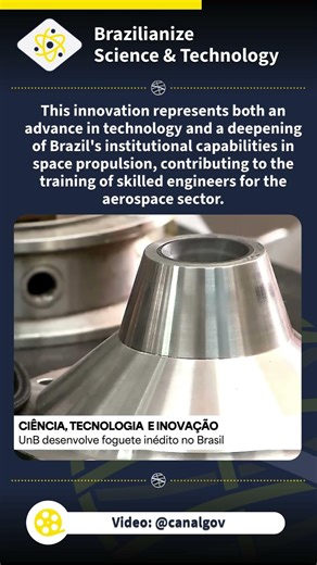 The University of Brasília develops rocket engine using metal 3D printing