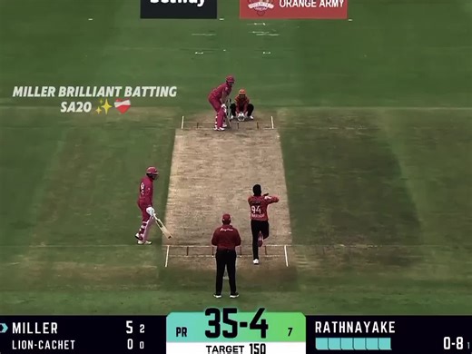 David Miller Batting Highlights in SA20 League 2025