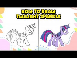 How to Draw Twilight Sparkle from My Little Pony – Easy Tutorial