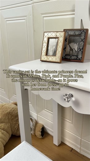 Girls Vanity Set with Mirror and Stood