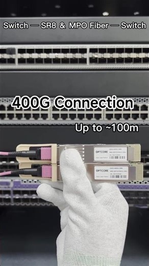 400G Connections Quick Guide#guide #networking #highspeed #tech #qdd #sfp