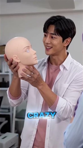 She turned her boyfriend into a DOLL😄 #kpop #doll #handmade #diy #plottwist #funnyvideo #shorts