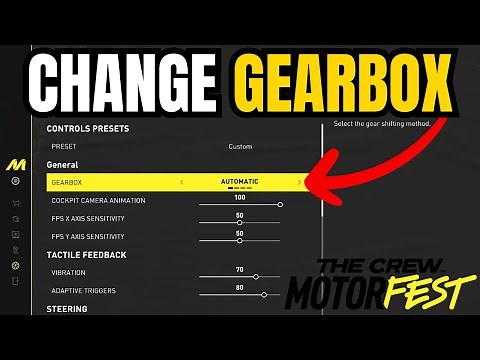 How to Change Gearbox Settings in The Crew Motorfest - Automatic / Manual Gearbox #thecrew