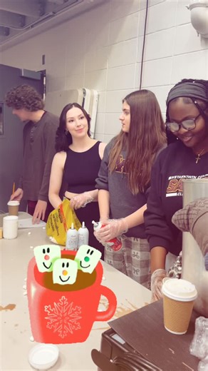 Wetaskiwin Comp High School on Instagram: "At lunch we got to enjoy hot chocolate and watch Elf… in our PJ’s!"