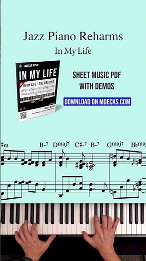 In My Life (Intermediate) Jazz Arrangement w/Reharmonization (Sheet Music PDF)
