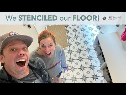 How to Stencil & Paint Your Floor