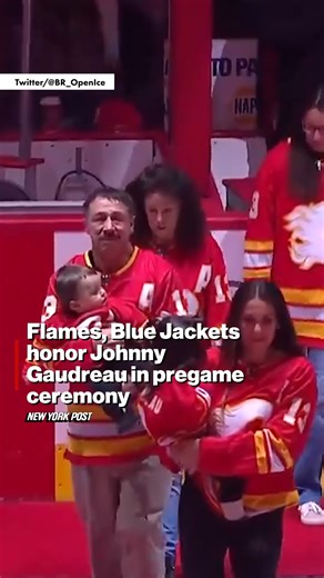There wasn’t a dry eye in the arena when the Flames honored Johnny with a video tribute. 😢 https://trib.al/EwXDScM | New York Post