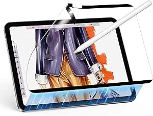 ESR Paper-Feel Magnetic Screen Protector for iPad A16 11th/10th Generation (11 Inch/10.9, 2025/2022), Write and Draw Like on Paper, Detachable and Reusable, Compatible with Tempered Film, Anti-Glare