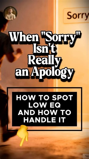 The apology that's actually an escape #psychology #emotionalintelligence