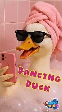 🦆 Quack Quack Dance! | Dancing Duck Song for Kids | Fun Nursery Rhymes | Super Dido #shorts