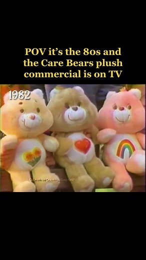 Which vintage Care Bear plush would you grab first? 🐻❤️ #carebears #carebear #vintage #retro #80s #80stoys #plush #toys