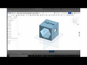 IED Onshape extrude and remove