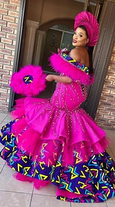 197K views · 1.4K reactions | Dresses are evolving and South African designers are taking it to another level. This wedding dress by Bmashilodesigns is one of the best traditional wedding dresses on this year. It has taken the entire fashion industry by storm. #Traditionalwedding #weddingdress #weddingseason | IsiShweshwe Dresses | Facebook