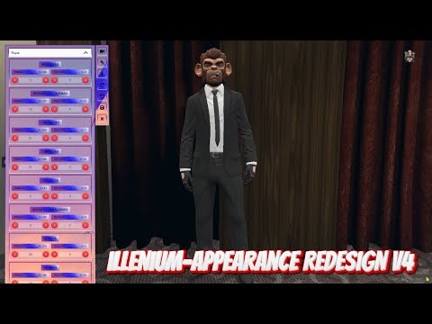 illenium-appearance redesign V4 Esx & Qb-core Fivem 2025