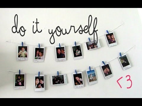 DIY Hanging Picture Display