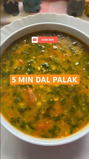 5-Minute Dal Palak Recipe | Healthy Spinach Dal | Easy Indian Recipe #healthyfood #recipe