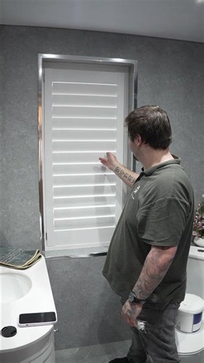Waterproof Bathroom Shutters Installed in Brierley Hill | Greystone Shutters