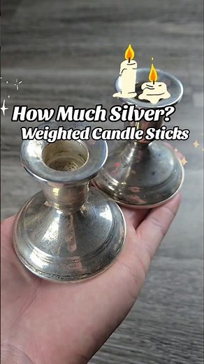 Smashing Sterling Silver! Estate Sale Candlesticks Breakdown