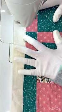 Meandering Design Free Motion Quilting #sewing #quilted