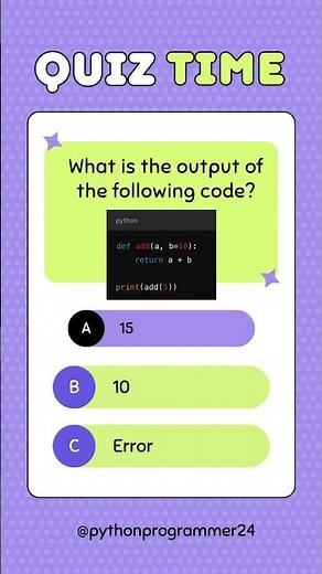 Python Quiz #pythonprogramming #learnpython #tech #smartphone