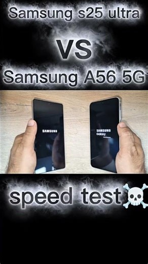 Samsung s25 ultra vs Samsung A56 5G speed test ☠️