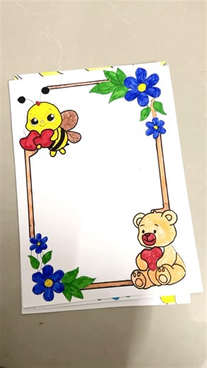 Amazing border designs #trending #frontpage #youtubeshorts #art #shorts #viralshort #viral