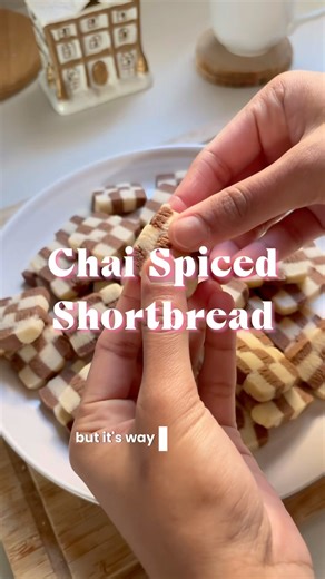 Chai Spiced Shortbread Cookies 🍪- a lil extra something for your basic shortbread 🎄#christmas