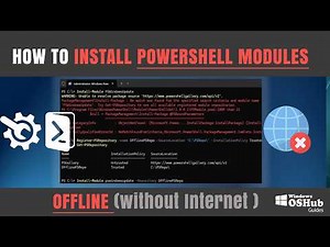 Installing PowerShell Modules without Internet (Offline) from NUPKG Package