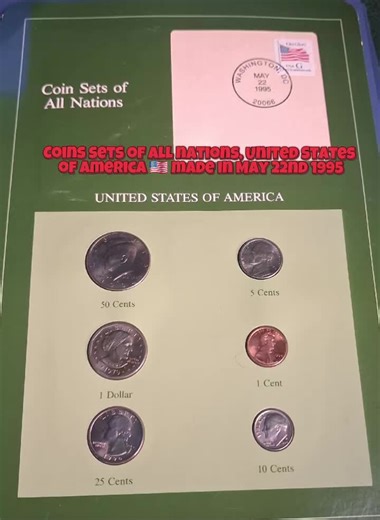 Coin set Washington, DC May 22nd 1995 coin set #America #unitedstatesofamerica #coins #dollar #WashingtonDc @dusan @izzler12 @OG’s surplus @historycollector3 @King of Currency coins & notes