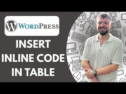 How to Insert Inline Code in Table - WordPress Tutorial (Full 2025 Guide)