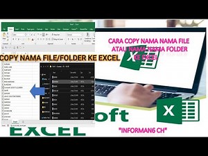 CARA MUDAH COPY NAMA NAMA FILE ATAU FOLDER KE EXCEL | How TO Easly COPY FILE/FOLDER Name T0 EXCEL