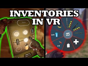 Inventories/Item Storage in Virtual Reality