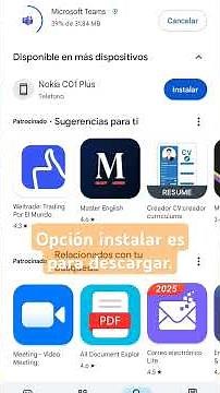 Cómo descargar o actualizar Microsoft teams en TU celular/ How to download Microsoft Teams