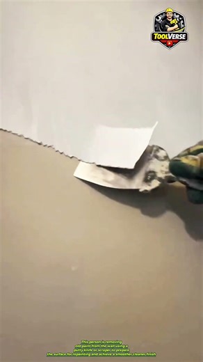 Removing Old Paint from the Wall Before Repainting #PaintingTips #BuildingTools