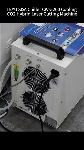 TEYU S&A Industrial Water Chiller CW-5200 Cooling Hybrid CO2 Laser Cutter