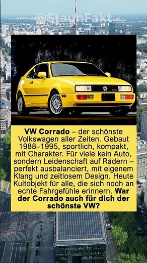 VW Corrado – der schönste Volkswagen aller Zeiten