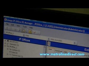 Avaya IP Office - IP Office Manager overview