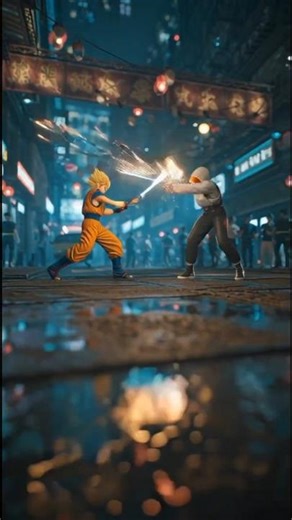 Goku vs Android 18 | Epic Cinematic Fight | Dragon Ball Realistic Short#shorts #viralshorts